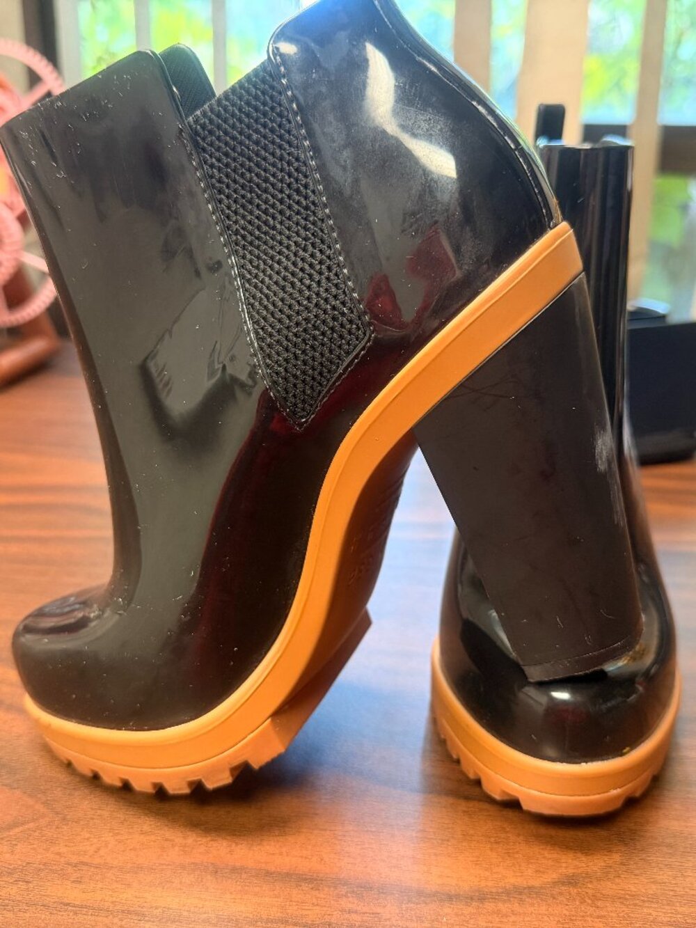 Melissa Platform Rain Booties - Soldier High-Heel